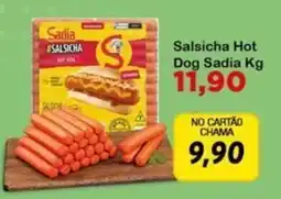 Chama Supermercados Salsicha hot dog sadia oferta