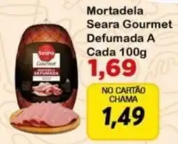 Chama Supermercados Mortadela Seara Gourmet Defumada A oferta