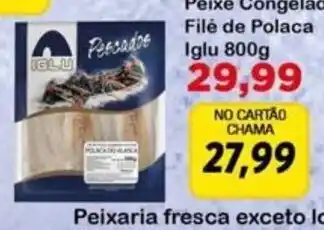 Chama Supermercados Peixe congelado filé de polaca oferta