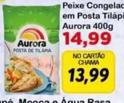 Chama Supermercados Peixe congelado em posta tilápia aurora oferta