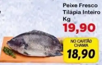 Chama Supermercados Peixe fresco tilápia inteiro oferta