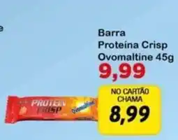 Chama Supermercados Barra Proteina Crisp Ovomaltine 45g oferta
