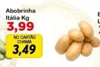 Chama Supermercados Abobrinha Itália oferta