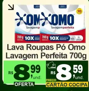 Cocipa Lava Roupas Pó Omo Lavagem Perfeita oferta