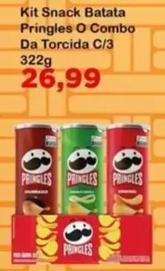 Chama Supermercados Kit Snack Batata Pringles O Combo Da Torcida C/3 oferta