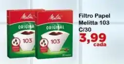 Chama Supermercados Filtro papel melitta 103 oferta