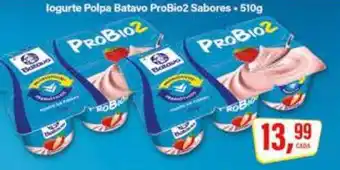 Rede Supermarket Iogurte Polpa Batavo ProBio2 Sabores oferta