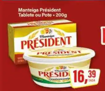 Rede Supermarket Manteiga Président oferta