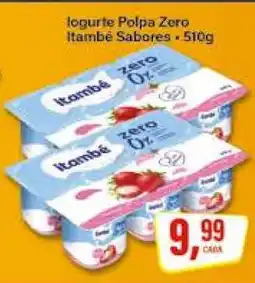 Rede Supermarket Iogurte Polpa Zero Itambé Sabores oferta