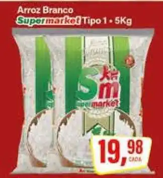 Rede Supermarket Arroz Branco oferta