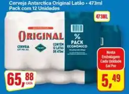 Rede Supermarket Cerveja Antarctica Original Latão - 473ml oferta