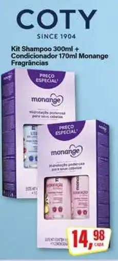 Rede Supermarket Kit Shampoo 300ml + Condicionador 170ml Monange oferta