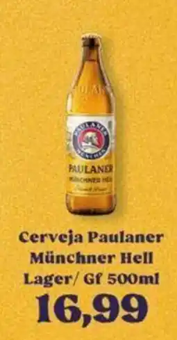 Supermercados Tauste Cerveja Paulaner Münchner Hell Lager/ Gf oferta