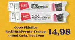 Supermercados Tauste Copo Plástico Facilita&Pronto Transp. oferta