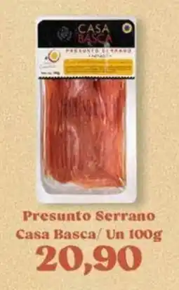 Supermercados Tauste Presunto Serrano Casa Basca oferta