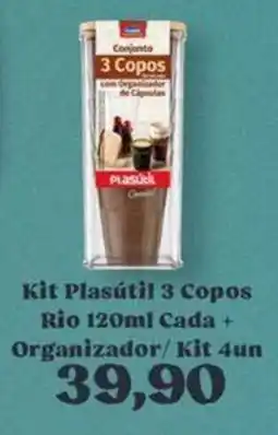 Supermercados Tauste Kit Plasútil 3 Copos oferta
