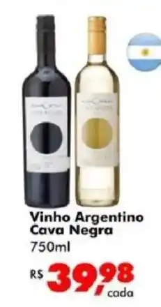 Big Box Vinho Argentino Cava Negra oferta
