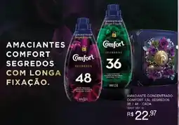 Bistek Supermercados Amaciantes comfort segredos com longa fixação oferta