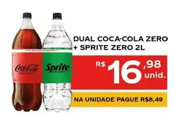 Dual coca-cola zero + sprite zero