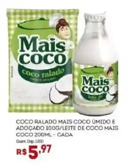 Bistek Supermercados Coco ralado mais coco úmido e adoçado oferta