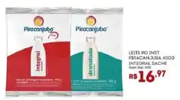 Bistek Supermercados Leite po inst. piracanjuba 400g integral sache oferta