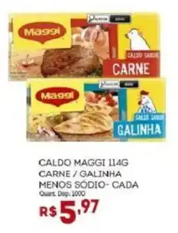 Bistek Supermercados caldo maggi 114g carne / galinha oferta