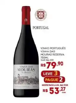 Bistek Supermercados vinho português vinha das mouras reserva oferta