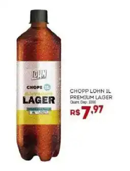 Bistek Supermercados Chope lohn 1l premium lager oferta