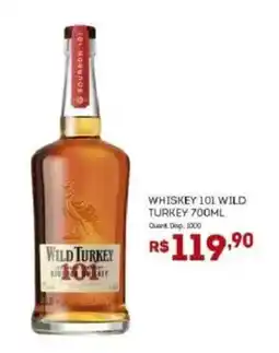Bistek Supermercados whiskey 101 wild turkey oferta