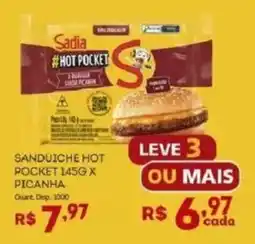 Bistek Supermercados Sanduíche hot pocket x picanha oferta