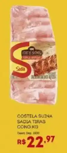 Bistek Supermercados Costela suina sadia tiras oferta