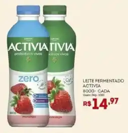 Bistek Supermercados Leite fermentado activia oferta