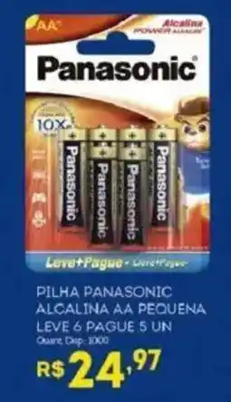 Bistek Supermercados Pilha panasonic alcalina aa pequena oferta