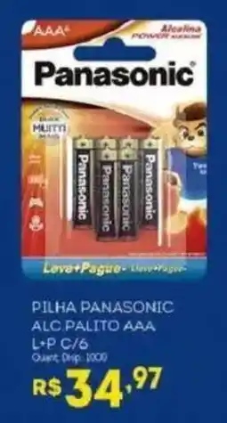 Bistek Supermercados Pilha panasonic alc palito aaa oferta