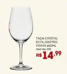 Bistek Supermercados Taça cristal ecôlgastro vinho oferta