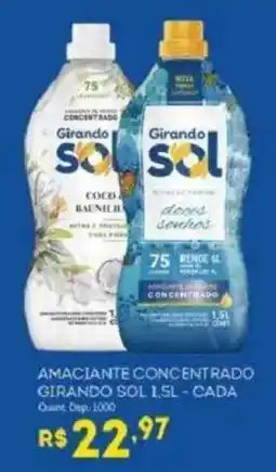 Bistek Supermercados Amaciante concentrado girando sol oferta