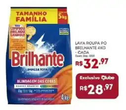 Bistek Supermercados Lava roupa pó brilhante oferta