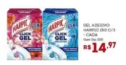 Bistek Supermercados Gel a adesivo harpic 15g c/3 oferta