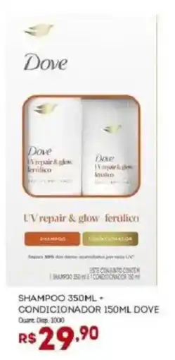 Bistek Supermercados Shampoo + condicionador dove oferta