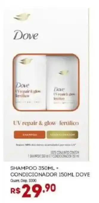 Bistek Supermercados Shampoo + condicionador dove oferta