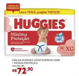 Bistek Supermercados Fralda huggies hiper supreme care / máxima proteção oferta