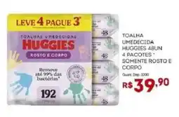 Bistek Supermercados toalhas umedecidas huggies rosto e corpo oferta