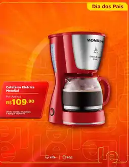 Le Biscuit Cafeteira Elétrica Mondial oferta