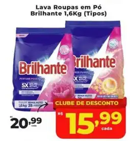 Rede uniforça Lava Roupas em Pó Brilhante 1,6Kg (Tipos) oferta