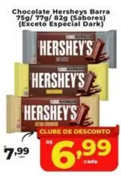 Rede uniforça Chocolate hersheys barra oferta