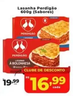 Rede uniforça Lasanha perdigão oferta