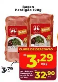 Rede uniforça Bacon Perdigão 100g oferta