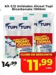 Rede uniforça Kit C/2 Unidades Álcool Tupi Bicarbonato 1000ml oferta