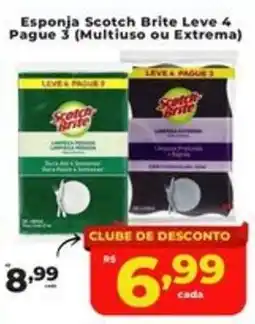 Rede uniforça Esponja scotch brite leve 4 oferta