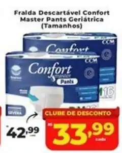 Rede uniforça Fralda Descartável Confort Master Pants Geriátrica oferta